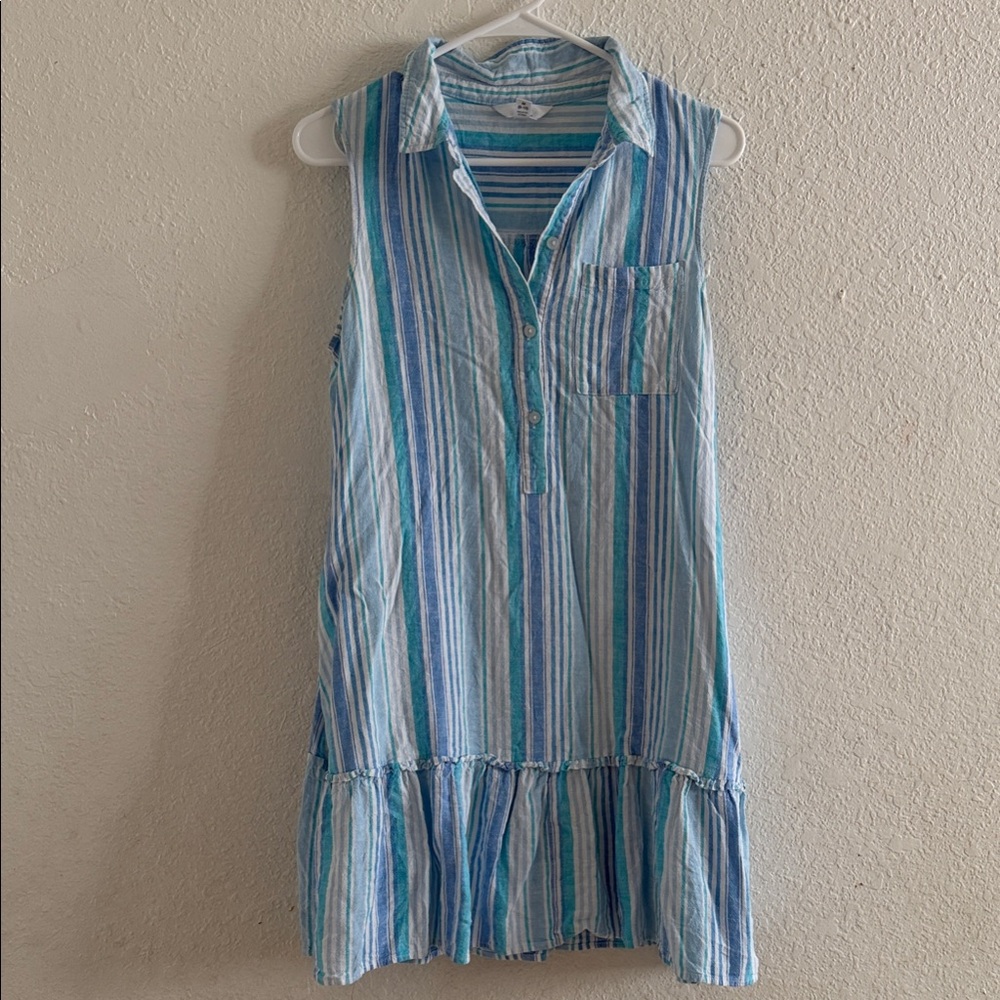 Time and Tru Blue Striped Mini Dress
